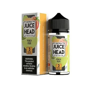 Desfrute de uma versão arrepiante do popular sabor Peach Pear da Juice Head, que consiste em sua fórmula de marca de pêssegos doces misturados com peras crocantes e finalizado com mentol glacial. A inspiração traz um sabor rico e doce de pêssego, seguido por tons suculentos de pêra que complementam perfeitamente o pêssego. O mentol refrescante refresca instantaneamente a paleta para um acabamento perfeito de mentol frutado.