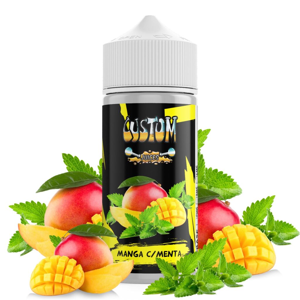 Manga com Menta Custon Juices Perfil do Sabor:  MANGA COM MENTA Uma manga suculenta, com um leve toque de menta.