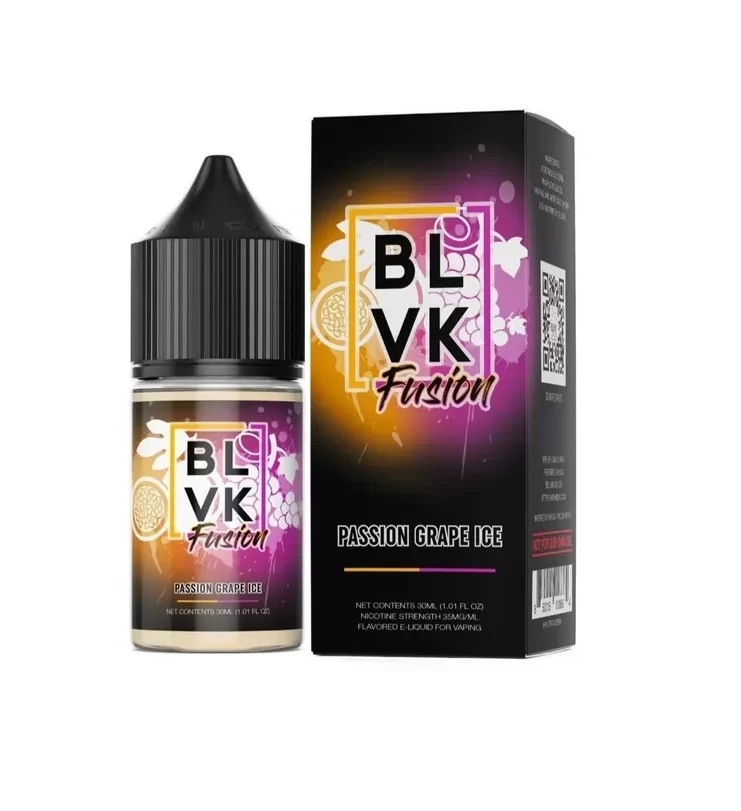 liquido-juice-blvk-fusion-passion-grape-ice-nic-salt Salt - Fusion Passion Grape Ice - Blvk 30ml 50mg - Imagem 1