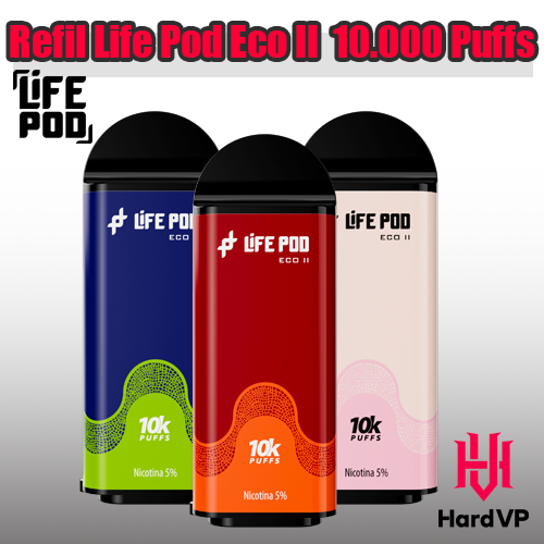 Refil Life Pod Eco 10.000 Puffs - 5% 