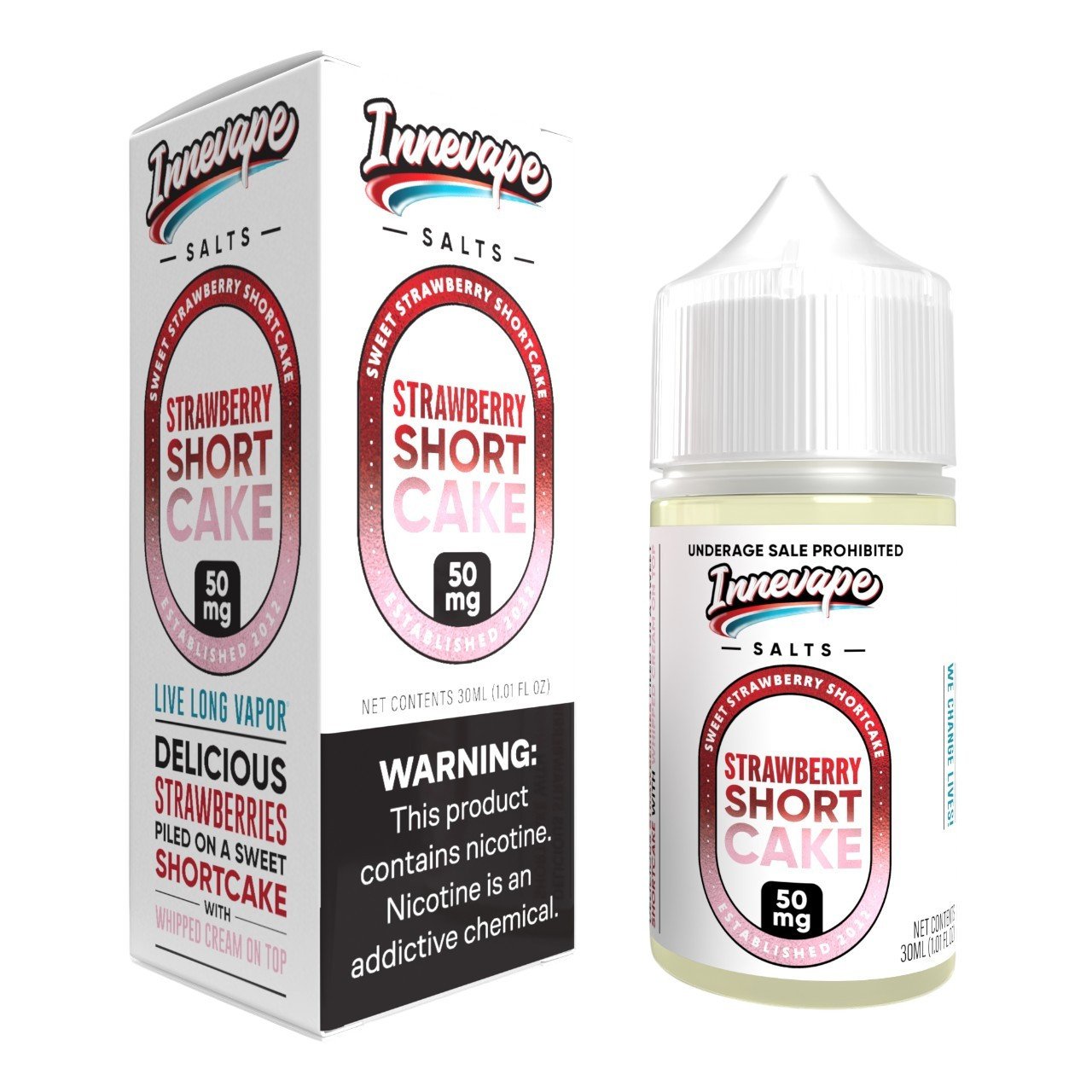 Innevape_Strawberry_Shortcake_Salts_30ml_E-Juice__52187 Strawberry Shortcake INNEVAPE 100ml – E-Liquid Premium Dessert