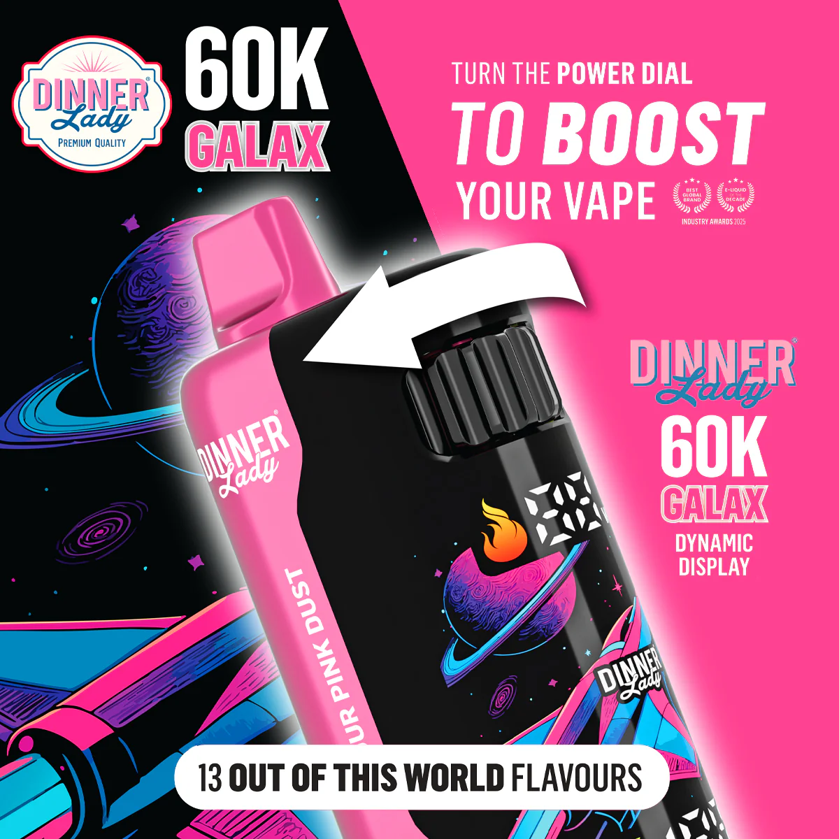 Dinner Lady Galax 60K – Pod Descartável Inteligente - Imagem 2