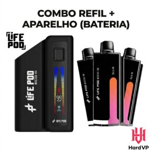Combo Life Pod Eco 3 – Aparelho (Bateria) + Refil